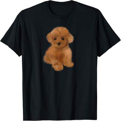 トイプードル 犬種 ミニプードル 子犬 Tシャツ