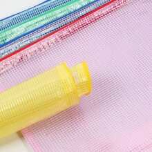 2/6/12pcs A4 Zipper Bags, Mesh File Bags, Student Test Paper Storage, Office Document And Material Storage Bags, Travel And Home Portable Storage - Color - View 6