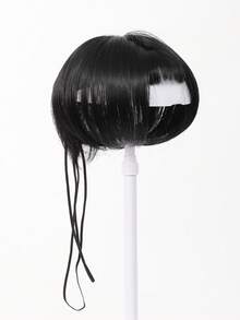 Cute Synthetic Fiber Pet Wig, Black Straight Bangs Hairstyle, Fun Fashionable Headpiece For Cats And Small Dogs, Pet Hair Accessory, Halloween - Multicolor - View 9