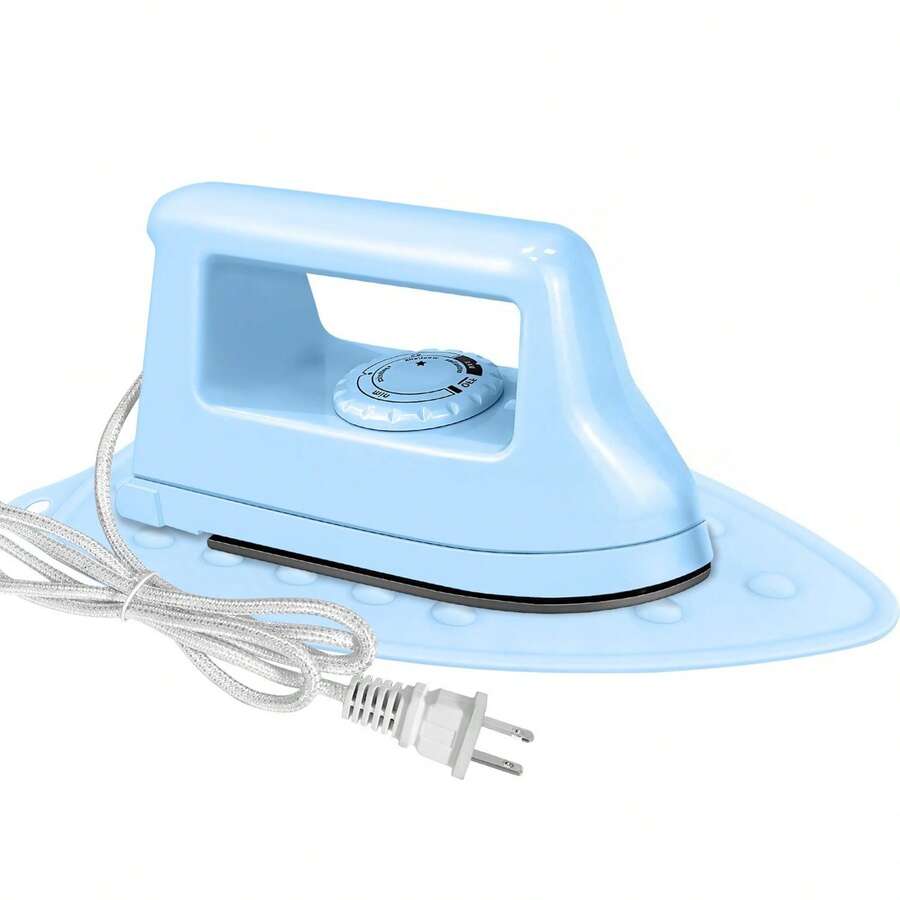 Plug-In Mini Electric Iron, With 1 Pad, Mini Heat Press Machine For Crafts Quilting, Travel, Sewing Accessories, Portable Heat Transfer Press Machine, Suitable For T-Shirts, Shoes, DIY Crafts, Hot Press Transfer Printer, Small Iron, Small Appliances - View 1
