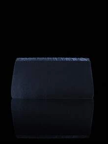 Bolsa Clutch de Noite com Strass Cintilante, Bolsa de Ombro Elegante para Mulheres, Bolsa de Casamento Luxuosa para Noivas, Acompanhada de Colar com Pingente de Strass Cintilante, Brincos, Pulseira, Acompanhada de Vestido de Casamento Cintilante, Vestido de Lantejoulas Brilhante, Adequado para Festas, Bailes, Reuniões, Casamentos - Azul Marinho - Visão 8