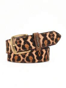1pc Classic Buckle PU Leather Leopard Print Women's Belt, Suitable For Jeans - BH1158 - View 15