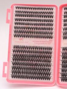 640片裝 D捲 40D 8-16mm 個別式睫毛簇 DIY 睫毛束 自然外觀 超柔軟 超輕量 可重複使用 分段式假睫毛 睫毛接種套組，適合初學者在家或隨身攜帶，適用於日常、婚禮、約會、派對、音樂節、萬聖節，大容量假睫毛簇 D捲 個別式睫毛套組 大容量組合睫毛套組 640片 DIY 睫毛接種套組 - D - 查看 5
