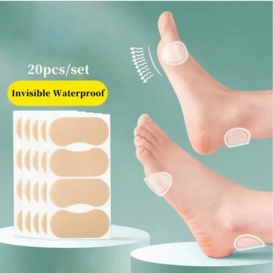 14/35/70pcs Anti-Friction Heel Pads, Invisible Self-Adhesive Insoles To Protect Toes, Heels And Ankles, Anti-Blister Comfortable Pads For High Heels, Flats And Leather Shoes, Breathable Comfortable Foot Care Pads, Strong Self-Adhesive Easy To Use, Perfect For National Day, Bathroom, Scalp Massage, Back To School, Travel Vacation And Daily Life, Holiday Gift For Family And Friends
