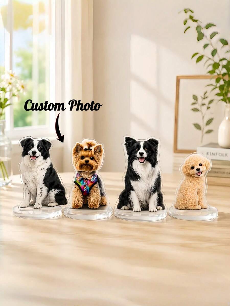 1 buah Stand Akrilik Kustom, Stand Anjing Peliharaan yang Dipersonalisasi, Stand Foto Anjing Kustom, Rak Pajangan Hewan Peliharaan, Dekorasi Rumah Unik, Hadiah Sempurna untuk Pecinta Hewan Peliharaan, Keluarga dan Teman, Ideal untuk Ulang Tahun dan Hari Raya