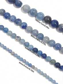 Natural Blue Aventurine Round Loose Spacer Diy Bead For Girls For Jewelry Making Diy Charm Bracelet Necklace Accessories 4/6/8/10mm - Blue Aventurine - View 7