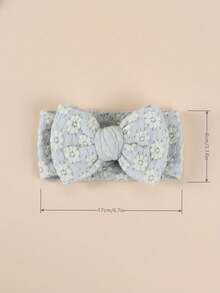 3pcs Multi-Color Soft Elastic Baby Headbands, Breathable, Suitable For All Seasons, Perfect Gift And Photo Prop - Multicolor - View 5