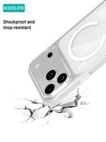 KOOLIFE Transparent MagSafe Phone Case, Made Of Anti-Yellowing Anti-Oxidation PC+TPU Hybrid Material, Minimalist Ultra-Thin Design, Excellent Aesthetic Texture. Shockproof And Drop-Resistant, Full Lens Protection, Supports Wireless Charging. Compatible With IPhone 17/17 Pro/17 Pro Max - Clear - View 7