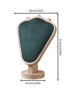 1 pieza Blanco/Verde/Negro/Gris/Beige Nuevo Estante de Joyas de Nogal, Estante de Exhibición de Collares y Colgantes de Joyas, Estante de Joyas de Textura de Modelo de Retrato de Alta Gama, Disponible en Múltiples Colores - Multicolor - Ver 13
