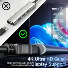 7合1 USB C 擴充塢，4K HD TV 轉接器，支持 100W PD 充電，USB 3.0/2.0 接口，SD/TF 讀卡器 – 筆記本電腦、手機、平板電腦便攜式擴充塢 - 查看 7