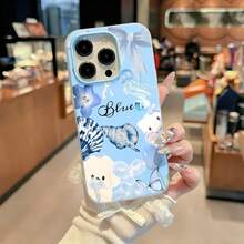 Tema oceánico de   azulfunda de teléfono Fundas compatibles con ,Apple,VIVO,OPPO,,, y Honor.Fabricadas en silicona TPU,ofrecen protección contra golpes y caídas. - Azul - Ver 4