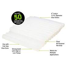 50 Pack Full Size Clear Hot Glue Sticks Multi Temp 4 X 0.43 Inch For Glue Guns DIY Arts Crafts Home Repairs - Glue Sticks - View 1