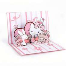 Miniso 1pc Super Mario 3D Pop-Up Greeting Card, Fun Game Character Design Birthday/Party Invitation Card, Suitable For Children Fans, Includes Envelope, Creative Gift - View 9