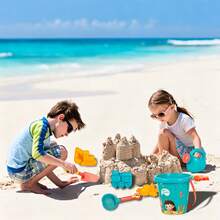 18-teiliges Kinder Strandspielzeug Set, Outdoor Spielzeug, Sommer Strand Zubehör, perfektes Geschenk für Urlaub, Thanksgiving, Schulanfang, Kindertag, Geburtstag - Verschiedenfarbig - Übersicht 5