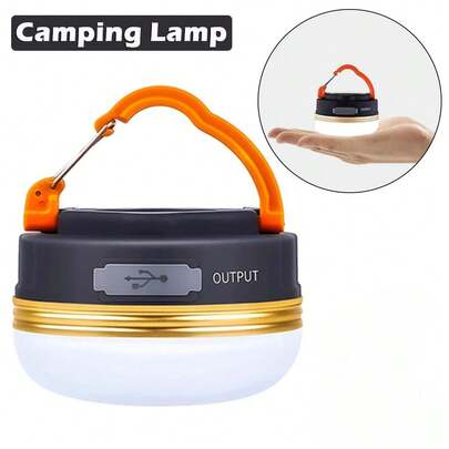 Rechargeable USB LED Camping Lantern, Bright Portable Tent Light With 3 Lighting Modes, Ideal For Hiking, Fishing, Emergency & Household Use