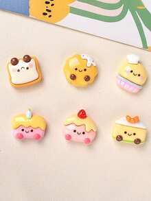 10/20/100pcs Cartoon DIY Resin Accessories Jewelry Food Small Animals Cream Glue Handmade Crafts Necklace Earrings Phone Chain Pendant - With Hoist - View 3