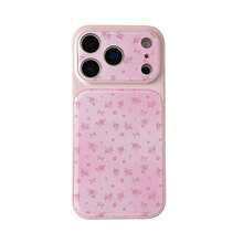1pc Pink Ditsy Floral 17 Pro Max/16 Pro/15/14 Protective Phone Case For Women, Creative Design - Pink - View 6