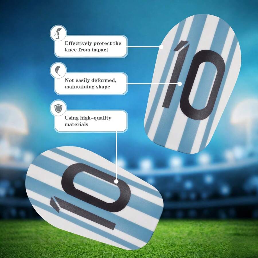 1 Pasang - Pelindung Tulang Kering Sepak Bola, Bahan Premium, Ukuran Ekstra Besar dan Tebal, Tahan Lama dan Kokoh, Perlindungan Kaki, Unisex, Pas dan Nyaman - MultiWarna - View 1