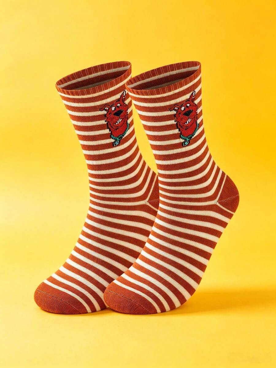 1 par de calcetines de Scooby Doo de moda, cómodos y transpirables antideslizantes, aptos para todas las ocasiones - Multicolor - Ver 1