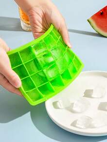 1,Ice Cube Mold, Silicone Mold, Silicone Ice Cube Tray, Frozen Ice Cube Storage Box, With Lid For Home Use, Homemade Ice Cube Magic, Kitchen Accessories - Multicolor - View 16
