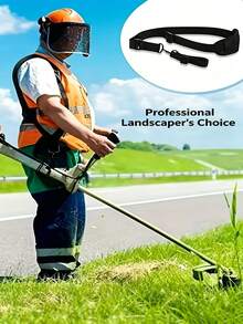 Universal One Shoulder Strap For Lawn Mowers, Thickened Nylon Breathable Sponge Shoulder Pad, Adjustable Length With Hook Design, Compatible With Gasoline Brush Cutters, Electric Trimmers, Garden Weeding And Pruning Machines, Pressure Relief, Comfortable For Long Wear, Anti-Slip, Wear-Resistant, Durable, Anti-Tear, Agricultural Land Clearing Mowing Accessory, Easy Installation And Quick Disassembly, Compatible With Multiple Models, Long-Lasting Outdoor Garden Tool Accessory - Lawnmower Shoulder Strap - View 4