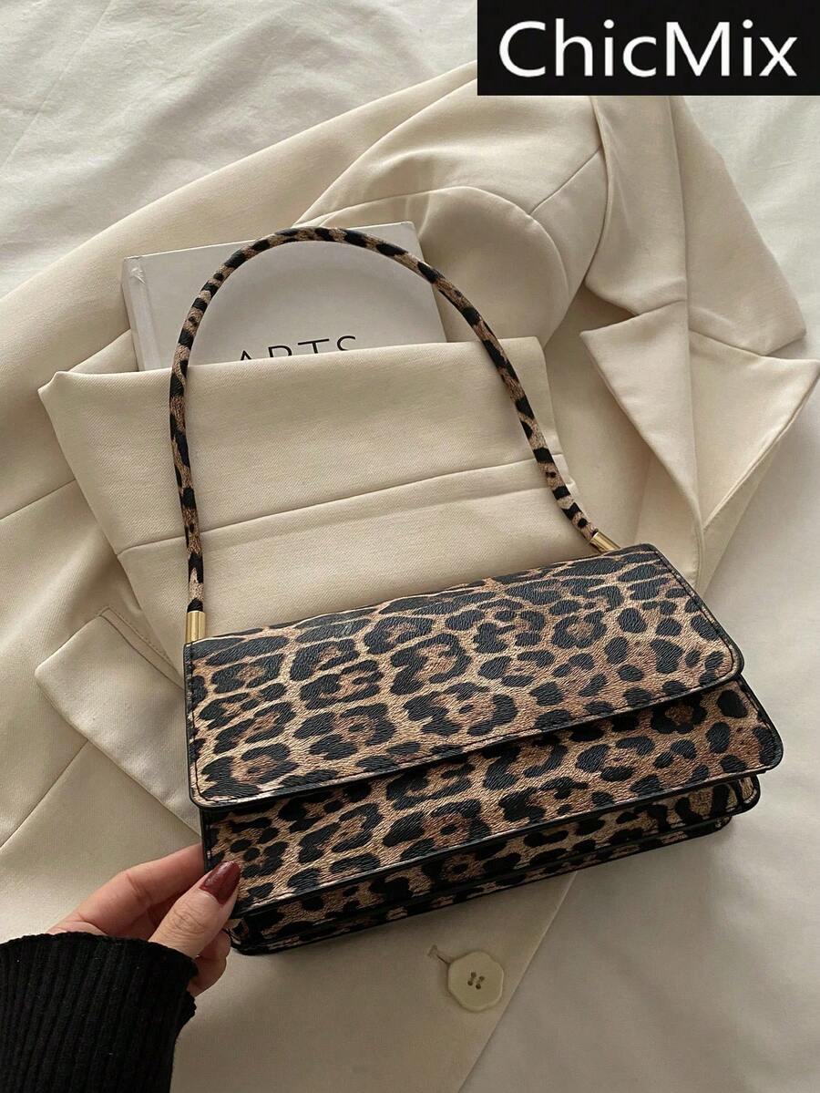 White Baguette Shoulder Bag With Wavy Flap, Women's Faux Leather Casual Handbag, Elegant Bag For Everyday Outings And Special Occasions, Summer Fashion - 彩色 - 查看 1