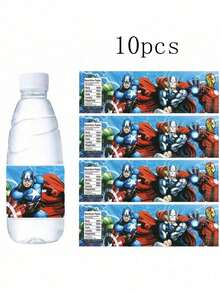Marvel 10pcs Superhero Spider Man Water Cup Stickers Cute Cartoon Patterned For Birthday Parties Banquets Festivals Party Decorations Picnic Table Decorations Outdoor Party Supplies Holiday Party Gifts Spider Man Fan Series Favors - 英雄水瓶座貼紙 - 查看 9