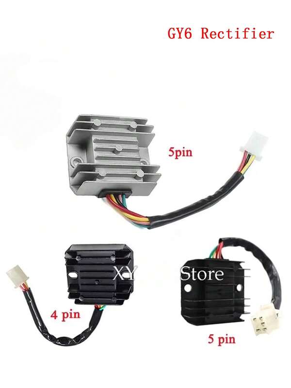 Bộ chỉnh lưu điều áp 12V 4/5 dây cho xe Scoopy 50 GY6 125 150 KYMCO Agility 2T R16 10 Rs Naked 2T 10 Like 2/4T xe máy tay ga