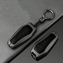 Metal & Leather Car Key Cover Case Shell Protector For BYD EV Tang DM Qin Plus Song Pro Max Yuan Dolphin E2 Atto 3 - BYD - View 15