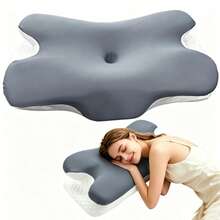 Bantal Penopang Leher Ergonomis Lembut Seperti Awan, Memberikan Dukungan Pas untuk Kepala dan Leher Sepanjang Malam, Bantal Tidur Harian yang Nyaman untuk Meningkatkan Kualitas Tidur Malam, Menyegarkan Saat Bangun Pagi, Cocok untuk Berbagai Posisi Tidur, Bantal Tidur Rumah yang Lembut dan Nyaman - Grey - View 9