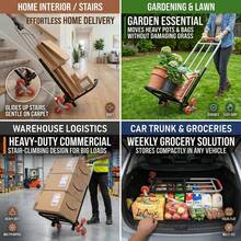 Dolly Heavy Duty Is A Heavy-Duty Folding Trolley Equipped With Adjustable Buckles, Stair Wheels, And A Portable Lifting Function. Suitable For Transportation And Shopping, It Features A Foldable Design And Comes With Three Straps. - 查看 7