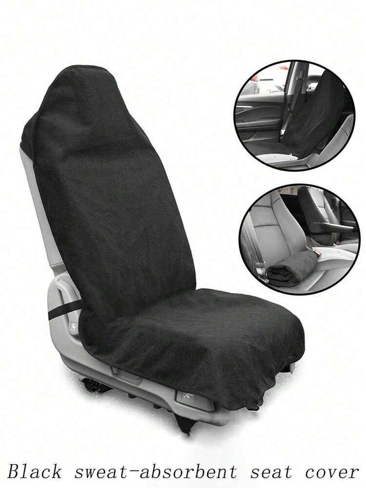 1/2 miếng bọc ghế ô tô chống nước đa năng - tấm bảo vệ ghế sợi khăn chống trượt, phù hợp cho yoga, đệm ghế polyester có thể giặt máy, phù hợp cho ô tô, xe tải, SUV, thoáng khí và chống bụi - A - Xem 2