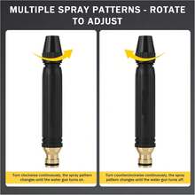 1pc 360° Rotating 3-Nozzle Sprinkler With Adjustable High-Pressure Hose And Nozzle, Suitable For Garden Watering And Car Washing. It Provides An Efficient And Comfortable User Experience, And Comes With A Pressurized Nozzle And Household Hose. It Is Also An Accessory For High-Pressure Washers. - A - View 4