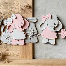 1pc Cute Little Animal-Elephant Metal Cutting Die, Suitable For Paper Card Making, Scrapbooking, Custom Card, Photo Album Craft Decoration - Elephant - View 3