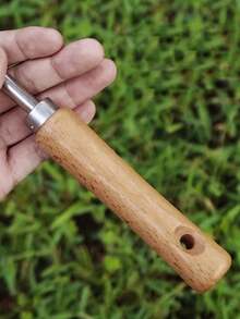 Ergonomic Manual Weeding Tool With Wooden Handle And Pure Metal Blade, Suitable For Lawn Trimming And Crack Cleaning - A - View 8