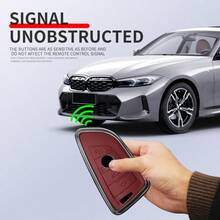 輕奢鋅合金鑰匙套，相容 BMW 刀鋒鑰匙，適用於 G/F 底盤 1/2/3/4/5/6/7 系列 X1X2X3X4X5X6X7X3MX4MX5MX6M M3M4M5 I8，附登山扣汽車鑰匙保護殼，禮品 - 登山扣 - 查看 5