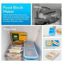 ZIP STANDING Silicone Freezer Trays With Lid,1-Cup Soup Freezer Container Large Cube Molds With Reinforced Steel Ring Top Freezing Soup Sauce Broth Leftovers Oven Dishwasher -(2-Pack) - 紅2杯 - 查看 5