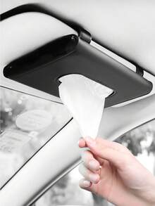 Sun Visor Tissue Box, Multifunctional Car Tissue Box, Storage Bag, Tissue Organizer Box, Universal Design, Easy To Access And Does Not Obstruct View. Used For Storing Tissues, Masks, Etc. A Must-Have Gift For Drivers. - A - View 1