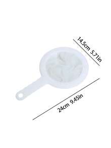1pc Multifunctional Fine Mesh Strainer, Reusable Soy Milk Juice Filter Plug, Kitchen Liquid Residue Filter Net, Suitable For Coffee, Tea, Milk, Fruit Puree Home Beverage Making - Multicolor - View 7