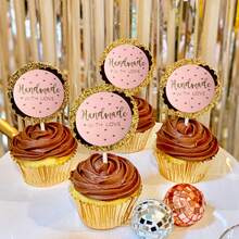 TYFYO 500Pcs 1Inch Pink Handmade Stickers Gift Label Cake Sticker Baking Decoration Sticker Handmade With Love Thank You Stickers - Multicolor - View 6