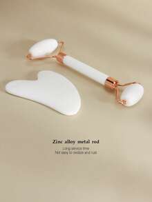 1pc/3pcs/Set Facial Beauty Massage Ice Tool Set For Women, Face Scraper Roller Massager, Silicone Face Ice Massage Tool For Eye, Neck And Face Massage, Contour Shaping, Lifting Skincare Effect And Skin Radiance - White - View 4