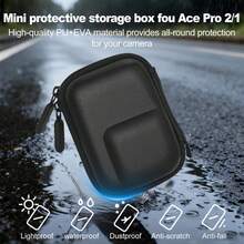 小型 PU 硬殼旅行收納保護盒，適用於 Osmo Action 5 Pro/6/4/3、Ace Pro 2/Ace Pro/Ace、Ace Pro 2/Ace/Ace Pro/2，附手腕帶保護配件 (黑色) - 查看 7