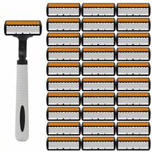 6-Layer Manual Razor Blade Beauty Tool With Trimmer, Replaceable Blades And Razor Holder, Personal Care And Gifts, 10 Occasions Perfect For Men's&Women's Grooming, Essential Tool For Daily Shaving - Multicolor - View 17