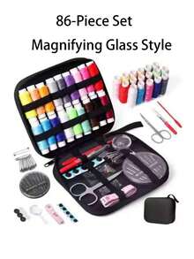 1 Set Portable Sewing Kit - Includes Thread Spool Storage Box, Repair Tools, Needle Threader And Hand Sewing Supplies. Suitable For Valentine's Day, Wedding Season, Mother's Day, Father's Day And Birthday Occasions. - Multicolor - View 19