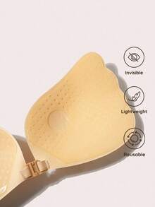 Pétalos de pecho con cordón para mujer, levantan y realzan para vestido de novia, pegatinas de sujetador invisible de silicona sin espalda - Multicolor - Ver 5