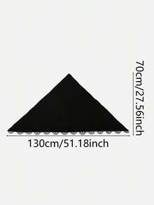 1PC/2PCS Women's Triangle Solid Color Rhinestone Headscarf, Non-Slip Islamic Solid Color Casual Underscarf, Simple Versatile, Soft Comfortable Skin-Friendly, Suitable For Daily Wear, Suitable For All Seasons - 1PC - Multicolor - View 10