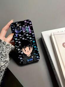 Tema triste de Sad Boyz en negro, azul y moradofunda de teléfono Fundas compatibles con ,Apple,VIVO,OPPO,,, y Honor.Fabricadas en silicona TPU,ofrecen protección contra golpes y caídas. - Negro - Ver 6