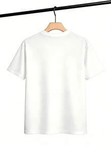 Printed T-Shirt % Cotton - Blue Mystic Edition - White - View 5