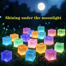 30/20/10/5/2pcs Multicolor Glow-In-The-Dark Ice Brick Decorative Blocks, Multifunctional Luminous Particles, Party Favors, Suitable For Aquarium, Garden Path, Bonsai, Flower Pot, DIY Wish Bottle, Party Confetti, Night Light Filler - & , Starry Color-Changing, Long-Lasting Glow, Shine In The Dark, Holiday Creative Home Decor, Back To School, Outdoor Decoration, Party Decoration - Random Color - View 4
