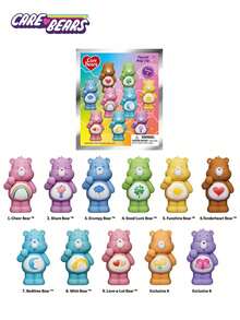 Monogram CARE BEARS Officially Licensed  Random Blind Bag 3D Foam Figure Clip Desktop Ornament Keychain - Multicolor - View 14